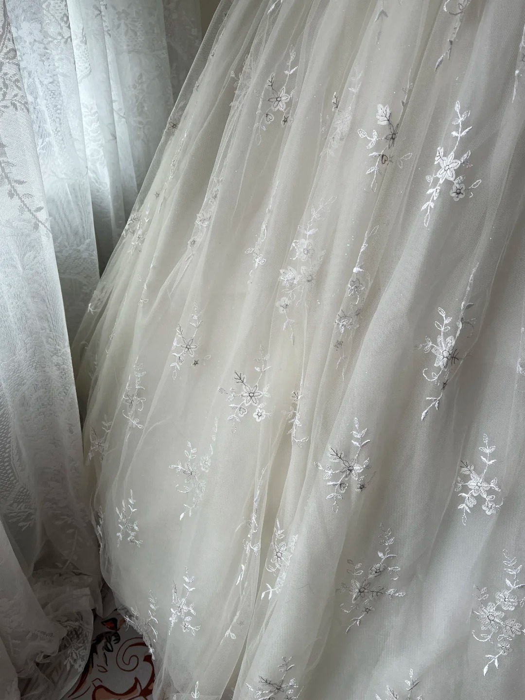 Fairytale Sweet 16 Dress Princess Ball Gown Spaghetti Straps Lace With Pearls Floor‑Length Quinceanera Dresses RC0812