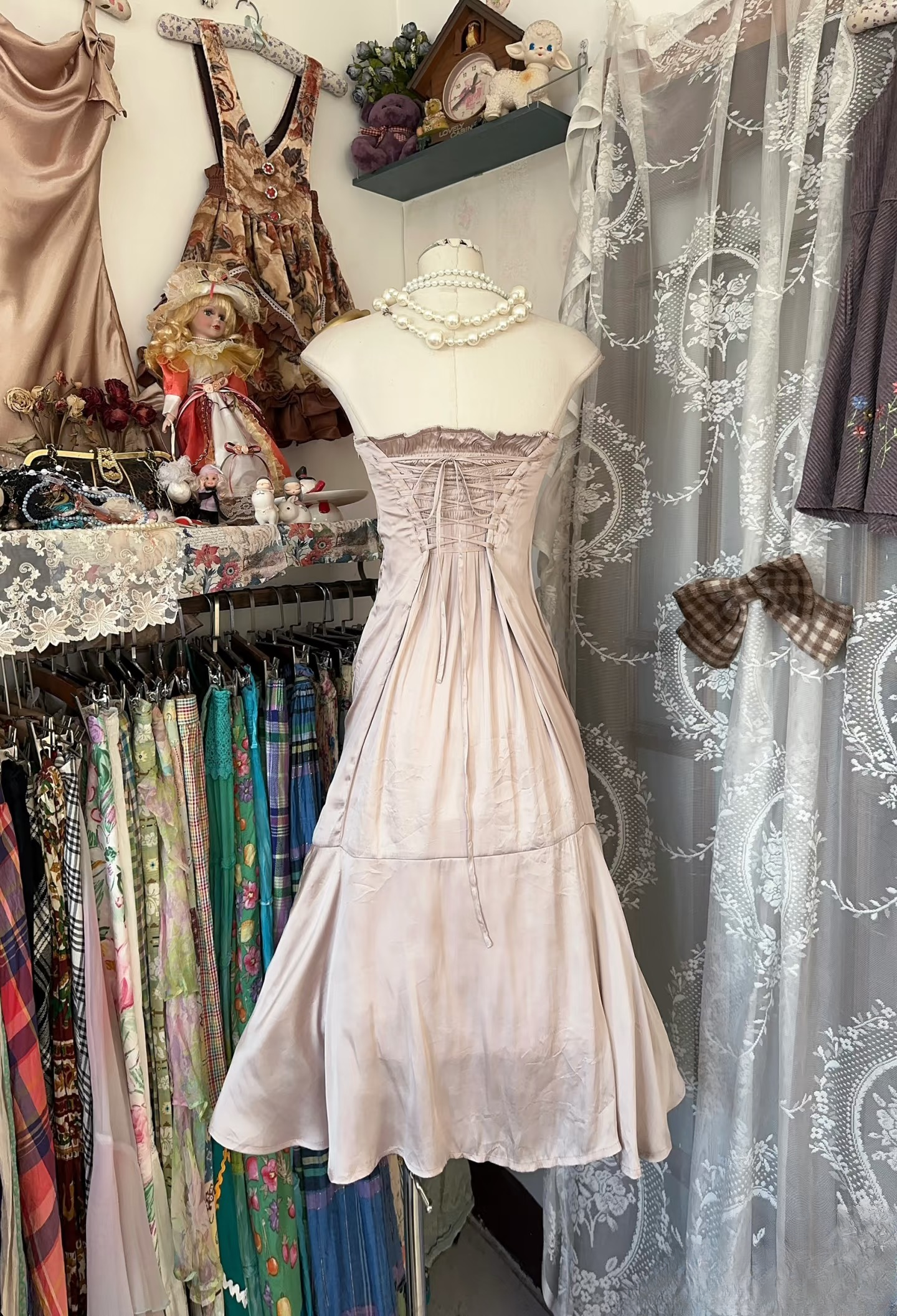 Vintage Prom Dresses 1950s Formal Retro Classy Mermaid Strapless Light Pink Evening Dress Prom Party Gown AU081