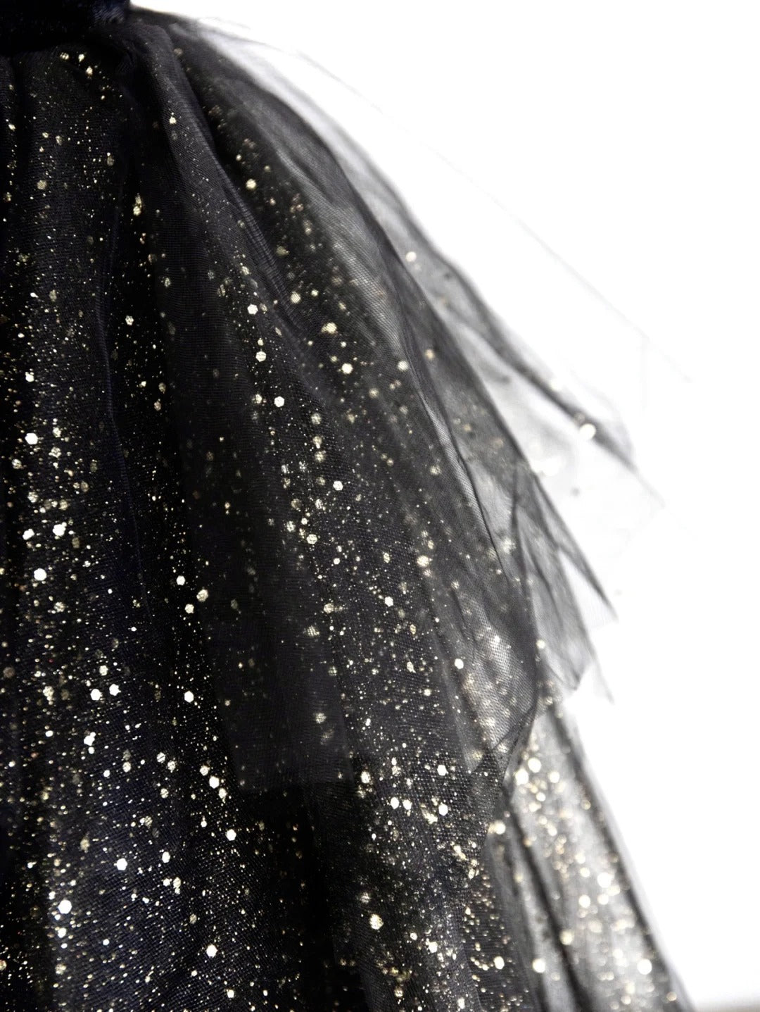 Cute Ball Gown Sweetheart Black Tulle With Sleeves Prom Dresses Long Evening Party Formal Outfits RB6666