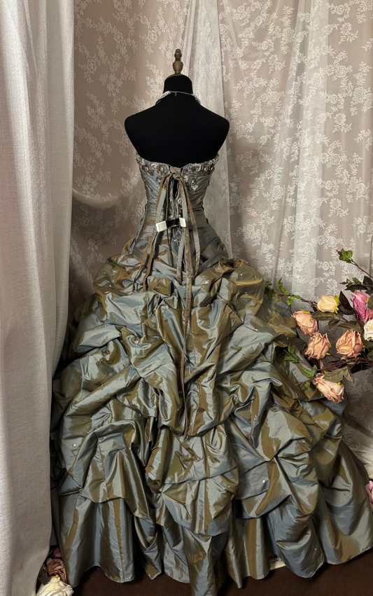 Vintage Outfits 50s Dress Prom Ball Gown Sweetheart Puffy Pleated Dresses Formal Party Teens Evening Gowns AU334