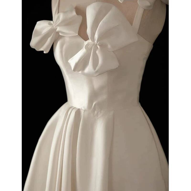 Cute A line Spaghetti Straps White Short 16th Birthday Dress Homecoming Dresses Cocktail Gown AU385
