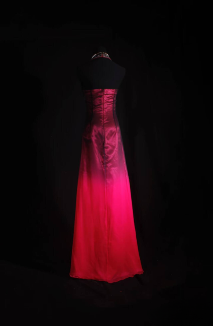 Vintage Prom Dresses 1950s Retro Classy A Line Halter Black Ombre Pink Party Dress Princess Graduation Outfit For Women AU585