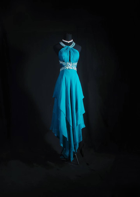 retro a line dresses Vintage Prom Dresses 1950s Retro Classy A Line Halter Chiffon Party Dr –  RubyFashionDress