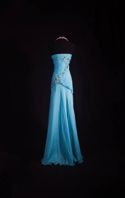Retro Mermaid Sweetheart Sleeveless Gold Beads Lace Long Prom Dresses Party Dress Graduation Outfits For Women AU598