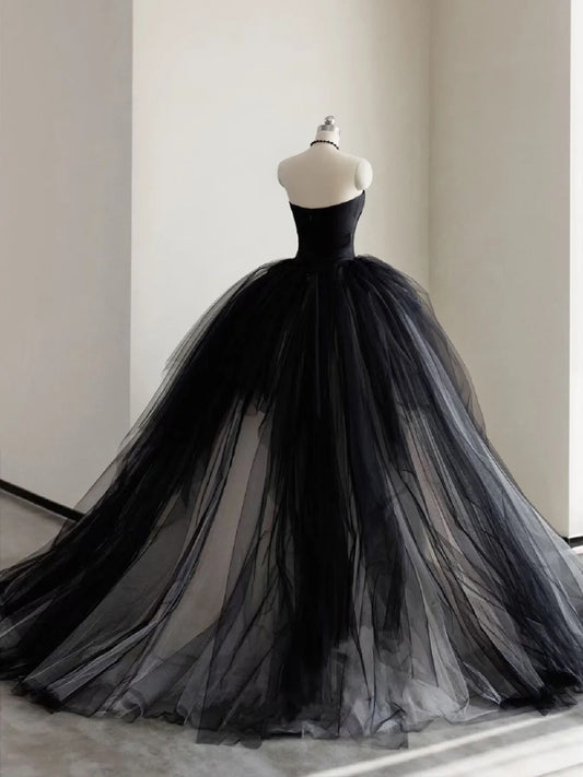 Cute Quinceanera Dresses Ball Gown Sweetheart Black Birthday Gowns Vestidos De 15 Anos Formal Party Long Sweet 16 Dress AU776