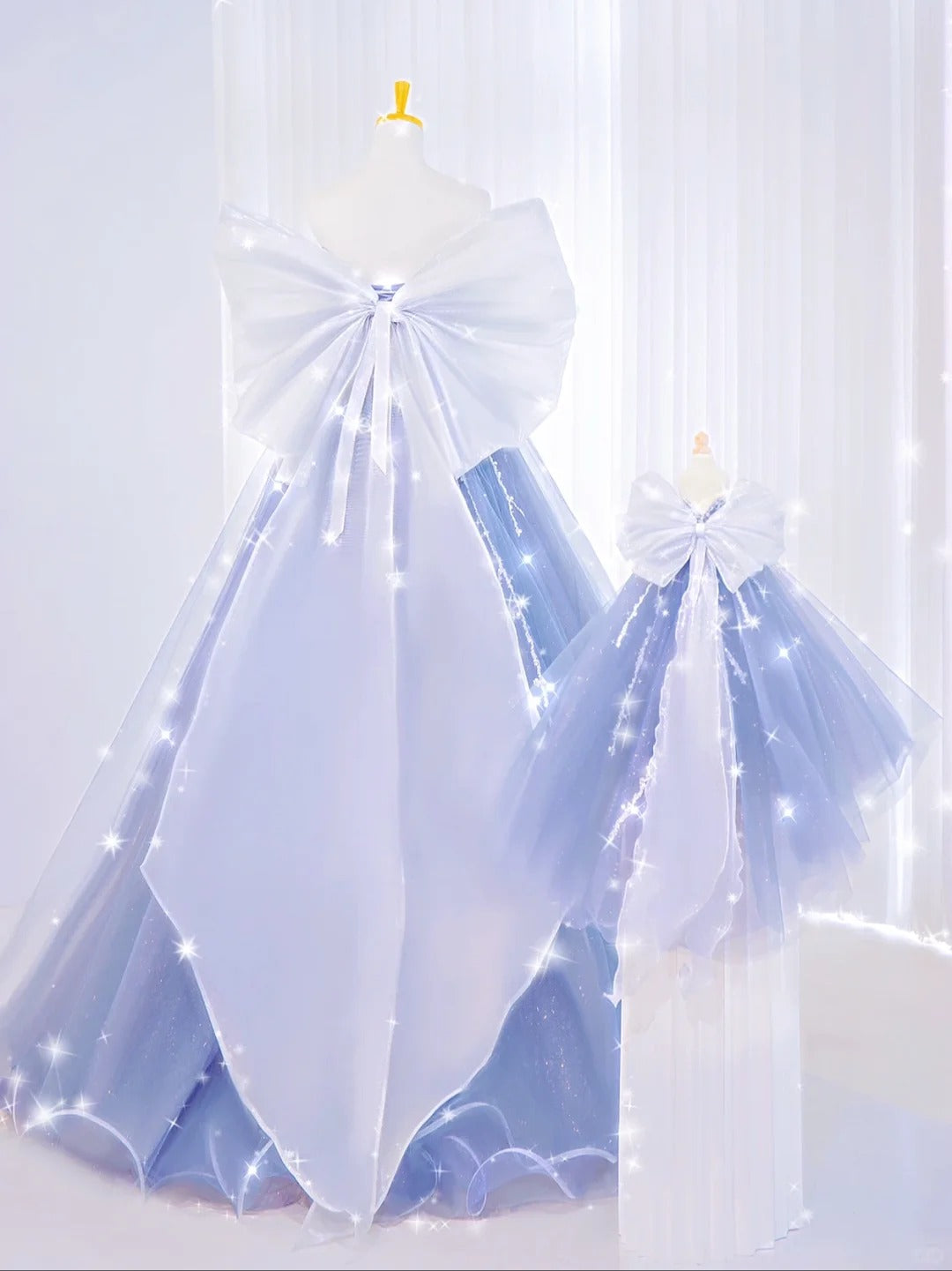 Romantic Ball Gown Sweetheart Blue Sequins Prom Dresses Long Party Dress 21st Birthday Outfit Graduation Dress AU842