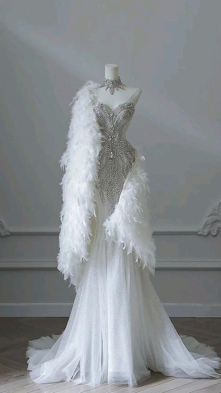 Dreamy Mermaid Sweetheart White Long Tulle Wedding Dress Fairy Formal Wedding Dresses B47