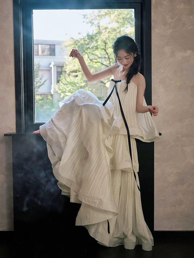 Princess Wedding Dresses A line Strapless Summer Garden Long Wedding Dress N4121