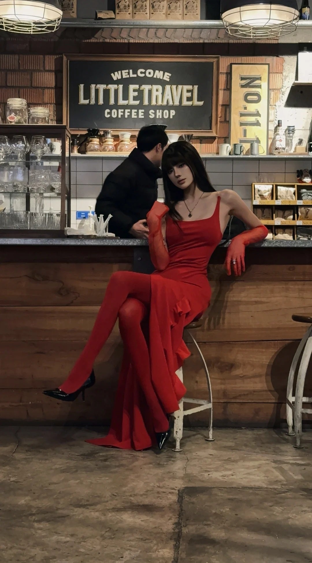 Unique Mermaid Strapless Bright Red Slit Long Prom Dresses Inspiration Prom Gowns Formal Prom Dress N462