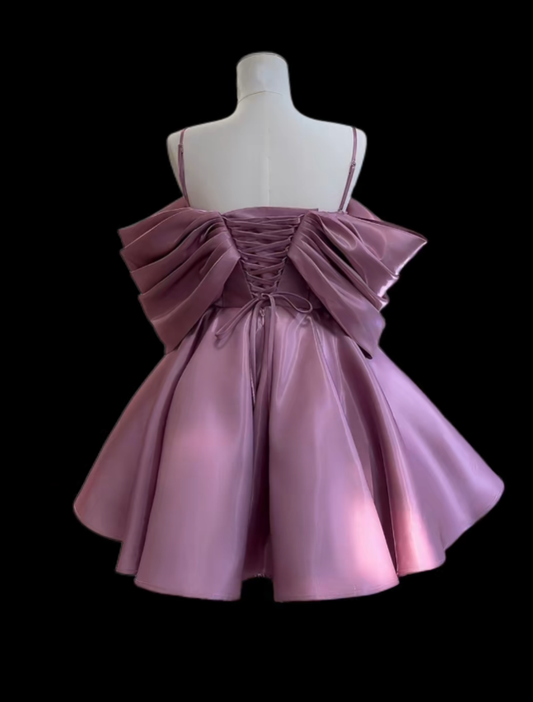 Cute Ball Gowns Off The Shoulder Spaghetti Strap Dance Senior Short Inspo Party Graduation Homecoming Dresses N4654