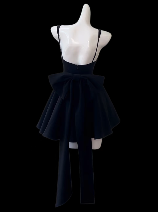 Gorgeous Ball Gowns Square Neck Black Velvet Mini Senior Short Hoco Gown High School Homecoming Dresses N4656