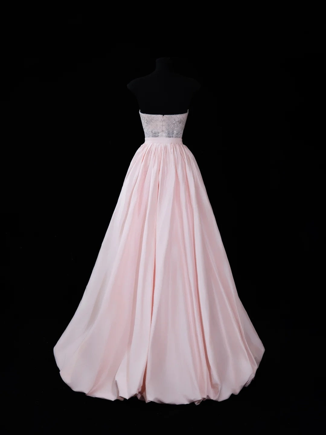 Chic Mermaid Strapless Pink With Train Sequined Long Party Dresses Prom Dresses Impress Wedding Guest Dress N914