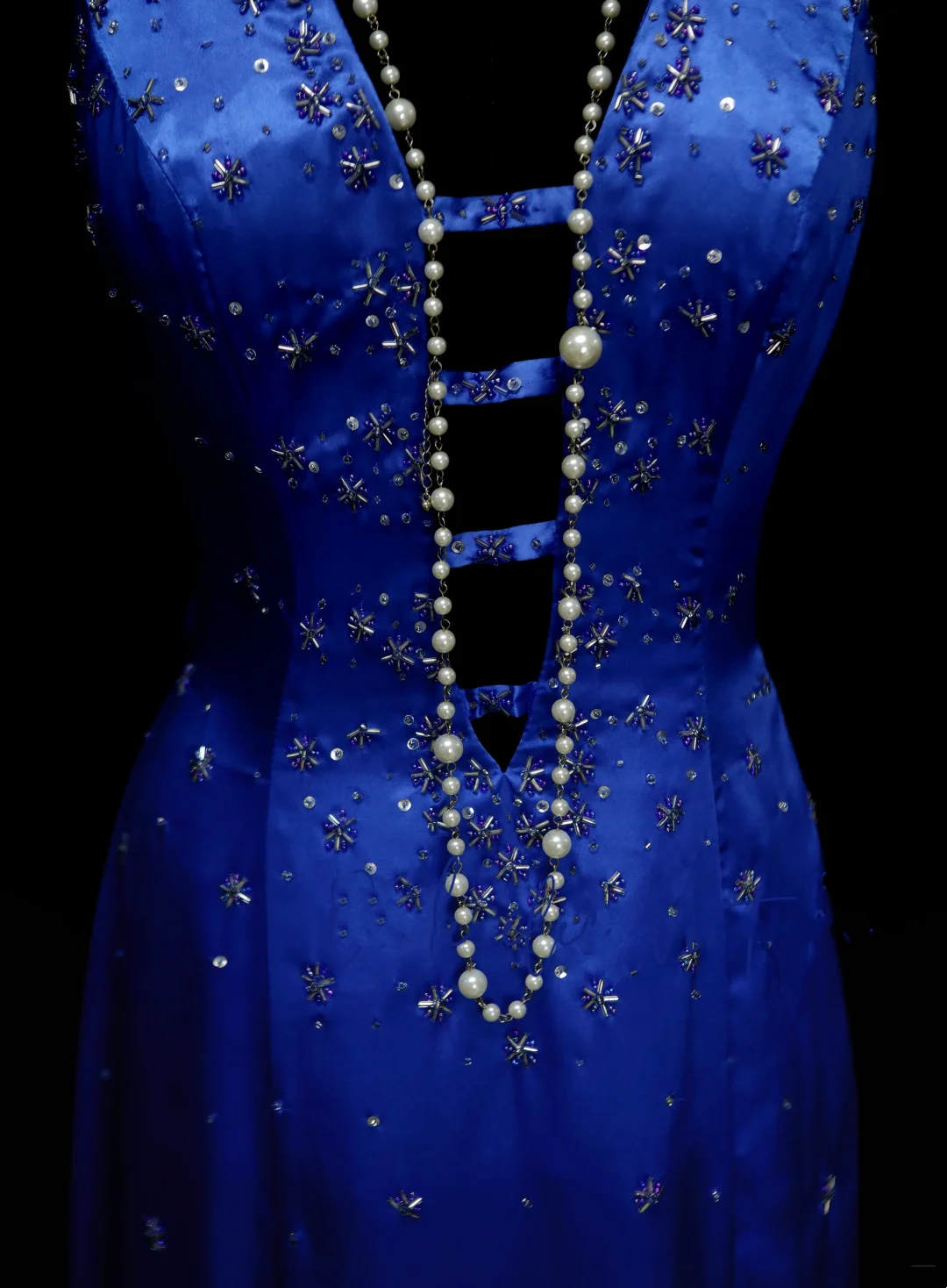 Fancy Mermaid Halter Royal Blue Satin Long Prom Dresses Formal Gowns Inspo Evening Outfit OB039