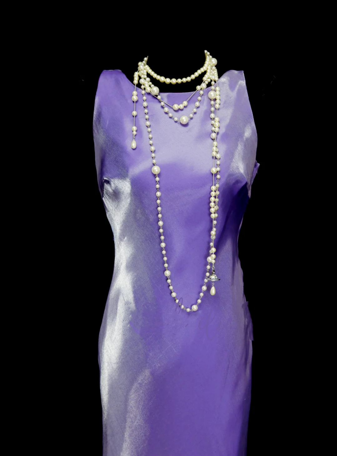 Vintage Mermaid Scoop Lilac Sleevless Backless Long 70s Prom Dresses Formal Gowns Inspo Evening Outfit OB044