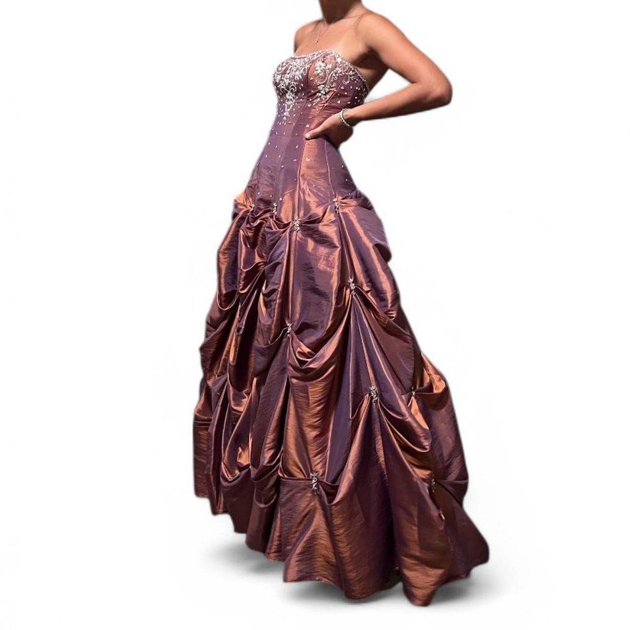 Vintage Ball Gown Strapless Taffeta Sleeveless 90s Classy Prom Dresses Inspiration Party Dress Princess Graduation Dress B646