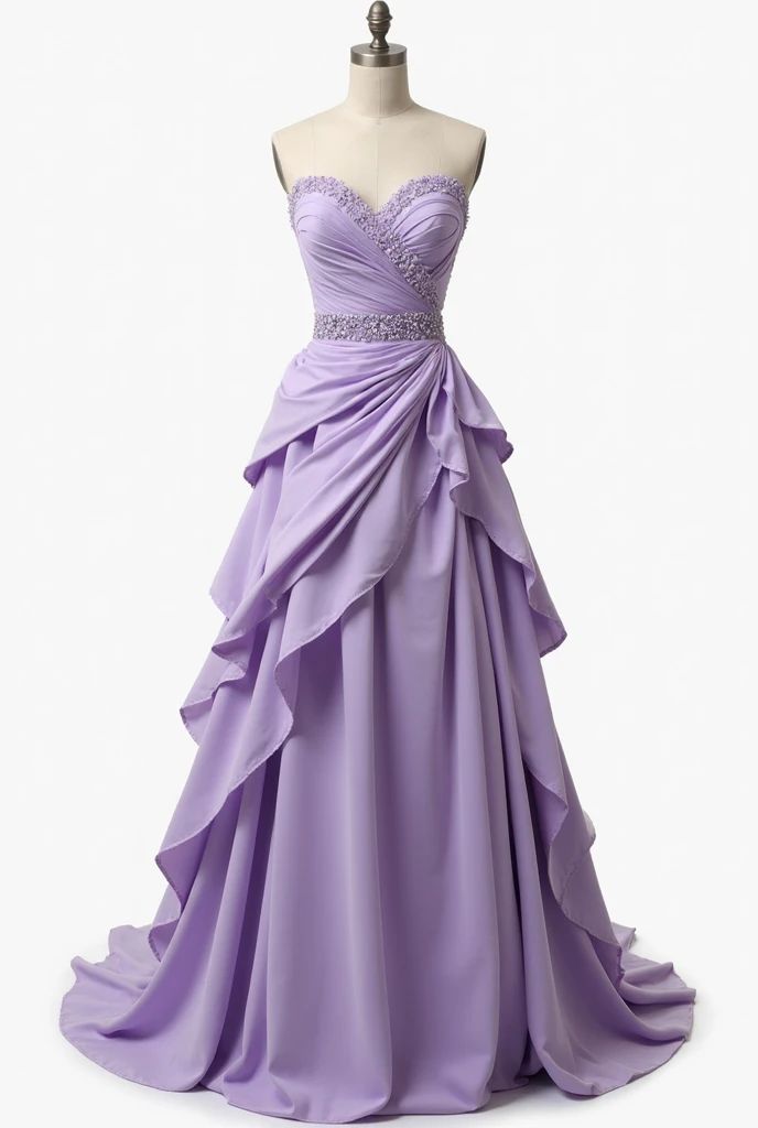 Modest A line Sweetheart Lilac Chiffon Beaded Floor Length Prom Dresses Formal Dress Birthday Outfits Prom Gown RA027