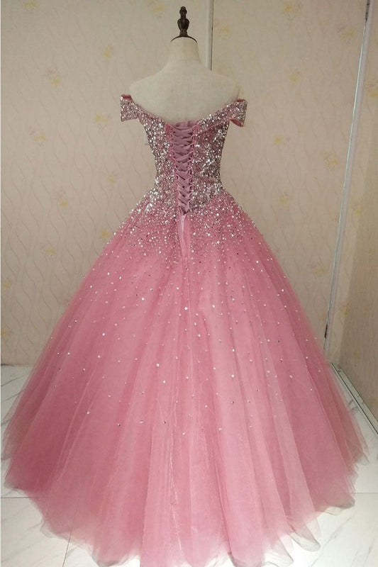 Princess Quinceanera Dresses Ball Gown Navy Blue Tulle Quince Outfits Vestidos De 15 Anos Formal Long Sweet 16 Dress RB1664