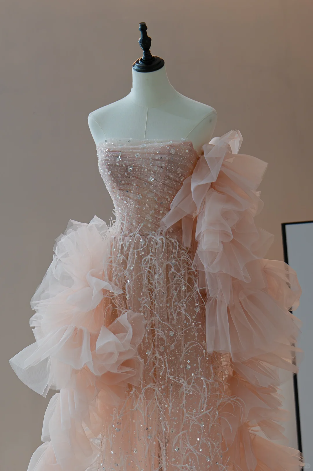 Shinning A line Strapless Sequin Pink Beaded Prom Dresses Formal Dress 18th Birthday Outfits Prom Gown RB1794