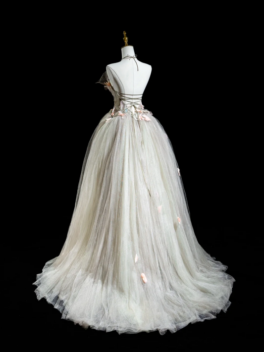 Retro Ball Gown Sweetheart Tulle Long Prom Dresses Impress 18th Birthday Outfits Prom Gown RB1859