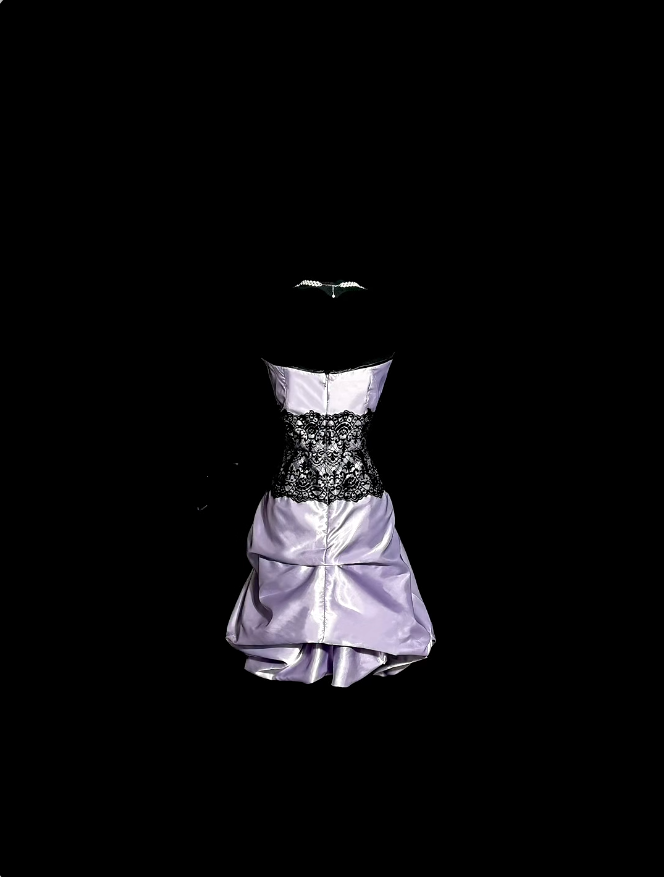 Sexy Sheath Strapless Lilac Satin Ideas For Women Short Length Birthday Dresses Homecoming Outfits N3427