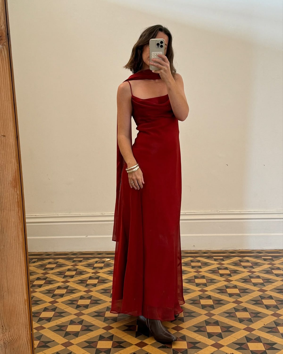 Vintage Mermaid Spaghetti Straps Chiffon Burgundy Prom Dresses Party Dress 21st Birthday Outfits Graduation Dress RB735