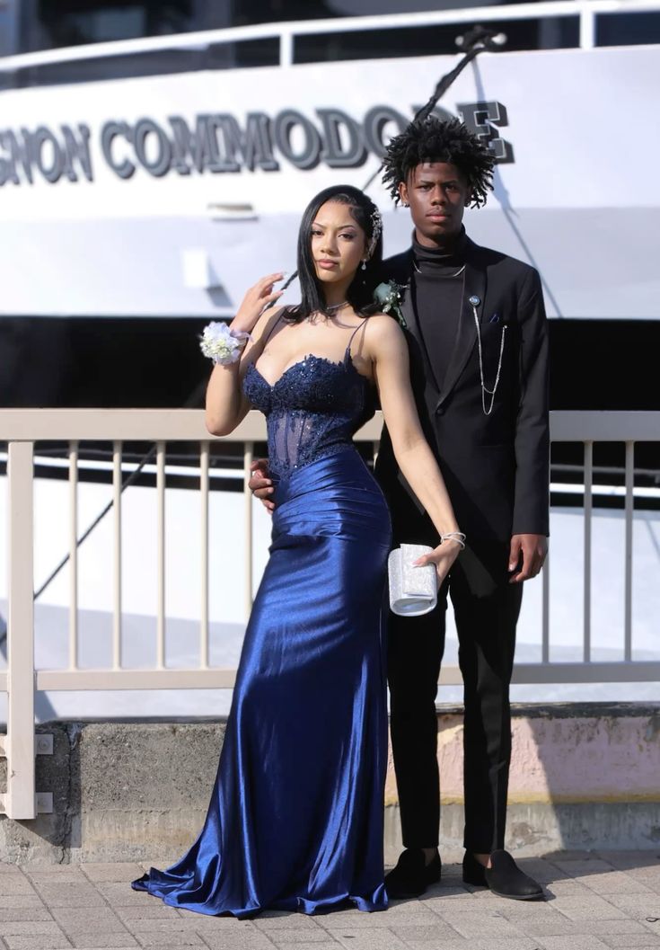 Elegant Mermaid Spaghetti Straps Navy Blue Lace Prom Dresses Party Dress 21st Birthday Outfits Senior Graduation Dress RB906