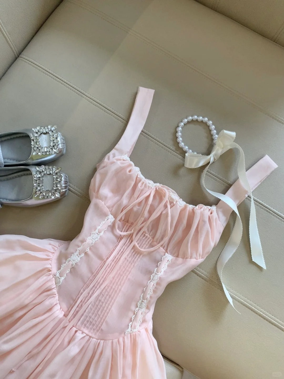 Gorgeous Pink Square Neck A-Line Tulle Short Birthday Party Dress RF0922
