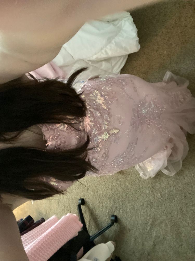Modest Mermaid Spaghetti Straps Sequin Pink Long Prom Dresses Party Dress 22th Birthday Outfits Graduation Dress RB003