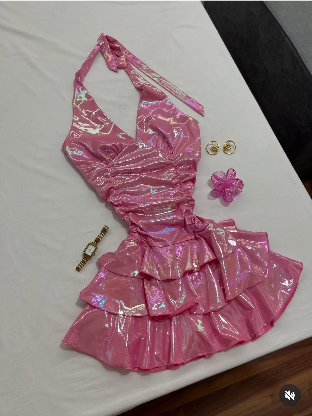Classy A Line Halter Halter Pink Sequin For Teens Women Party Short Mini 18th Birthday Dresses Hoco Outfit RB3688