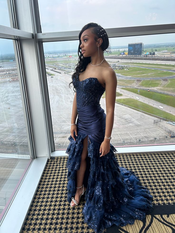 party dresses 18th birthday Princess Mermaid Sweetheart Navy Blue Long Prom Dress 18 – RubyFashionDress female 18th birthday outfits