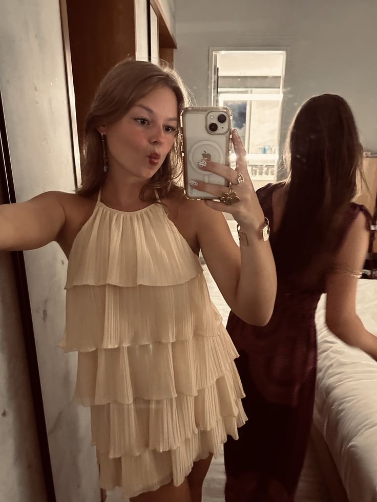 Simple A line Halter White Birthday Outfits Mini Party Gown inspo Short Cocktail Hoco Dresses RB6070