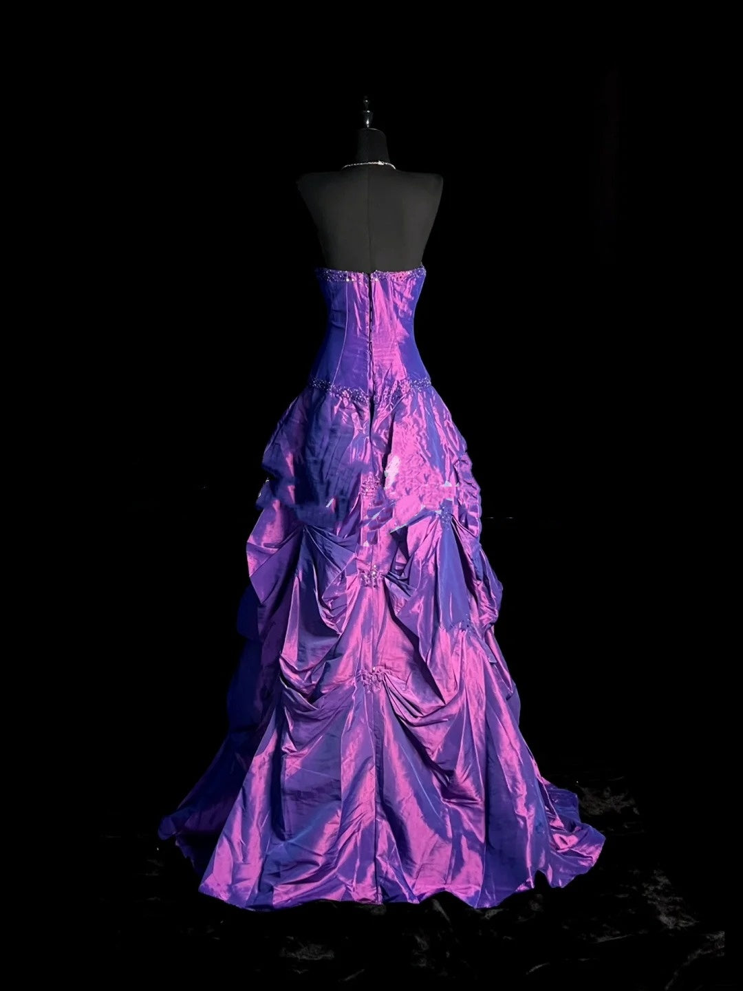 Vintage Mermaid 1950s Sweetheart Grape With Beaded Gems Long Prom Dresses Party Dress 18th Birthday Outfits N944