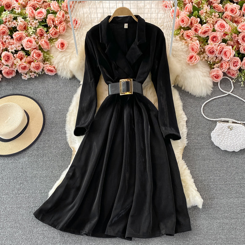 Elegant V Neck Long Sleeve Coat RF0369