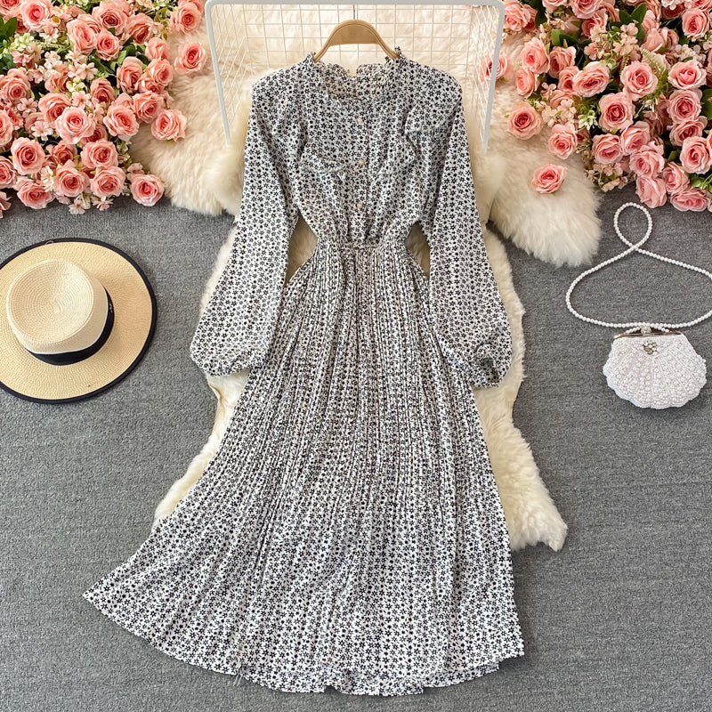 Cute Chiffon Long Sleeve Dress Fashion Dress RF0350