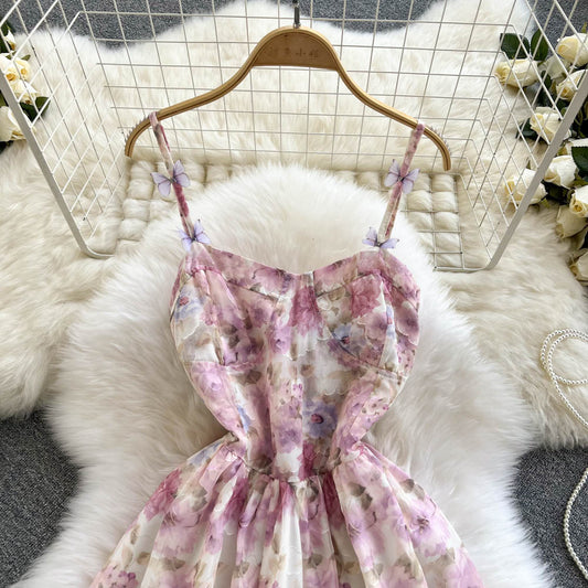 Cute Floral Short Dress Fashion Dress RF0262