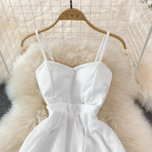 Cute Chiffon High Low Dress Fashion Dress RF0094