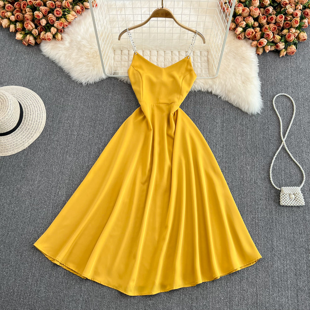 Simple V Neck Short Dress Fashion Girl Dress RF0082