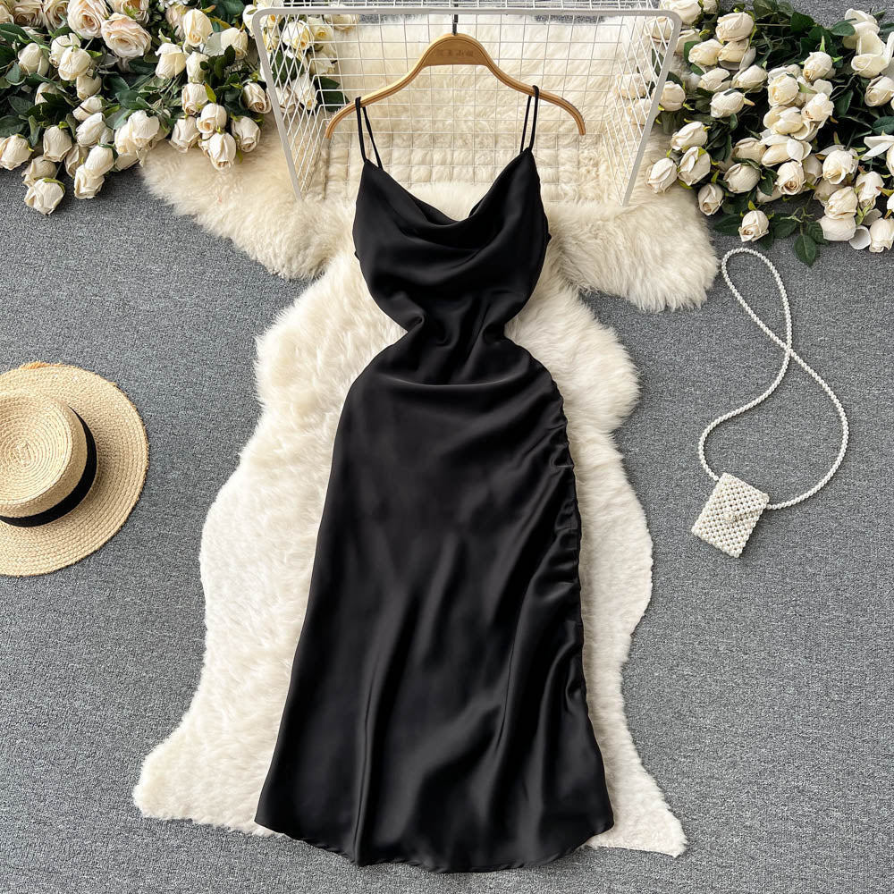 Simple Satin Dresses, Fashion Dress RF0010