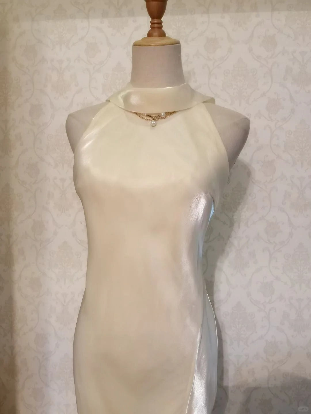 Vintage Prom Dresses 1950s Mermaid High Neck Light Yellow With Ruffles Sleeveless Tea Length Evening Formal Outfits RB4281