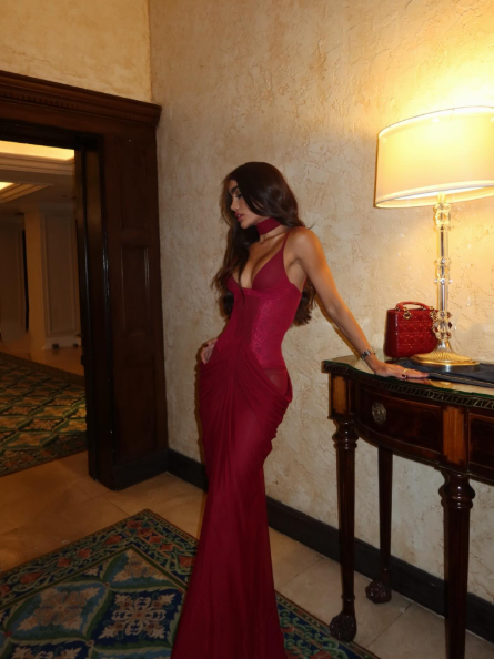 Stunning Mermaid Spaghetti Straps Burgundy Satin Prom Dresses Inspiration Prom Dress Princess Graduation Dress B438