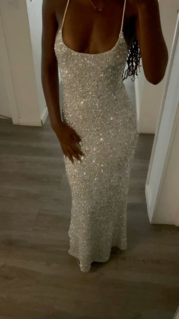 Spaghetti Strap Elegant Sequin Long Party Dress Prom Dresses Mermaid Bodycon For Women N4081