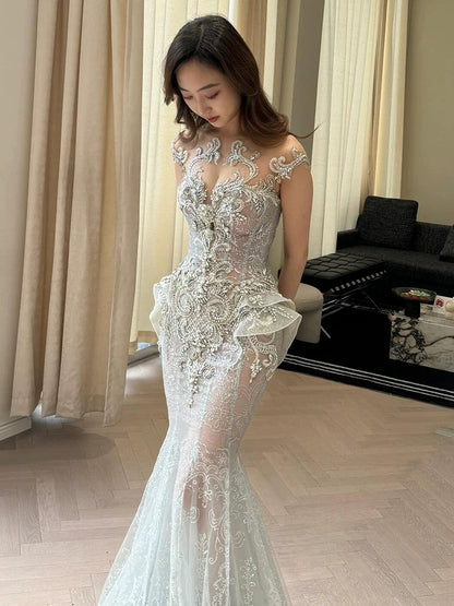 Sparkly Mermaid Sweetheart Silver Sequin Long Prom Dresses Senior Graduation Dance Evening Outfits N038