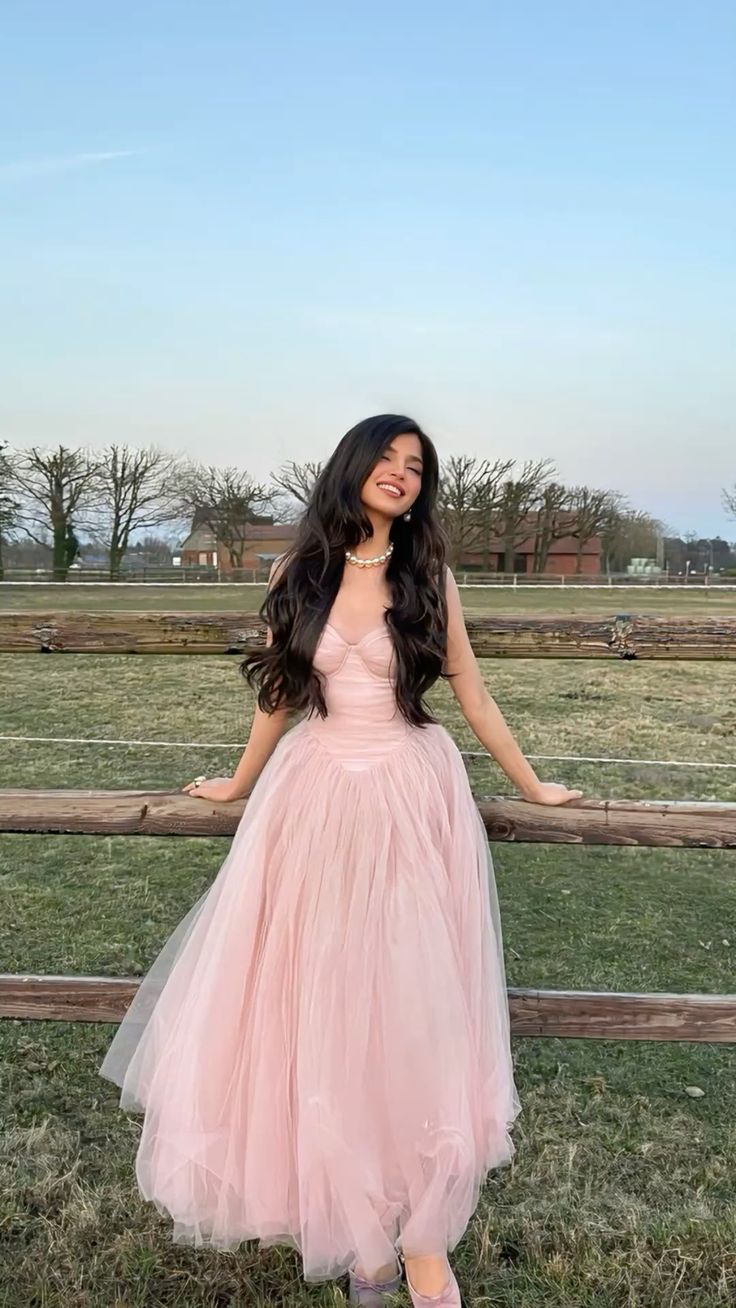 Simple A line Spaghetti Strap Pink Tulle Prom Dresses For Teens Formal Dress Party Outfits Prom Gowns AB1048