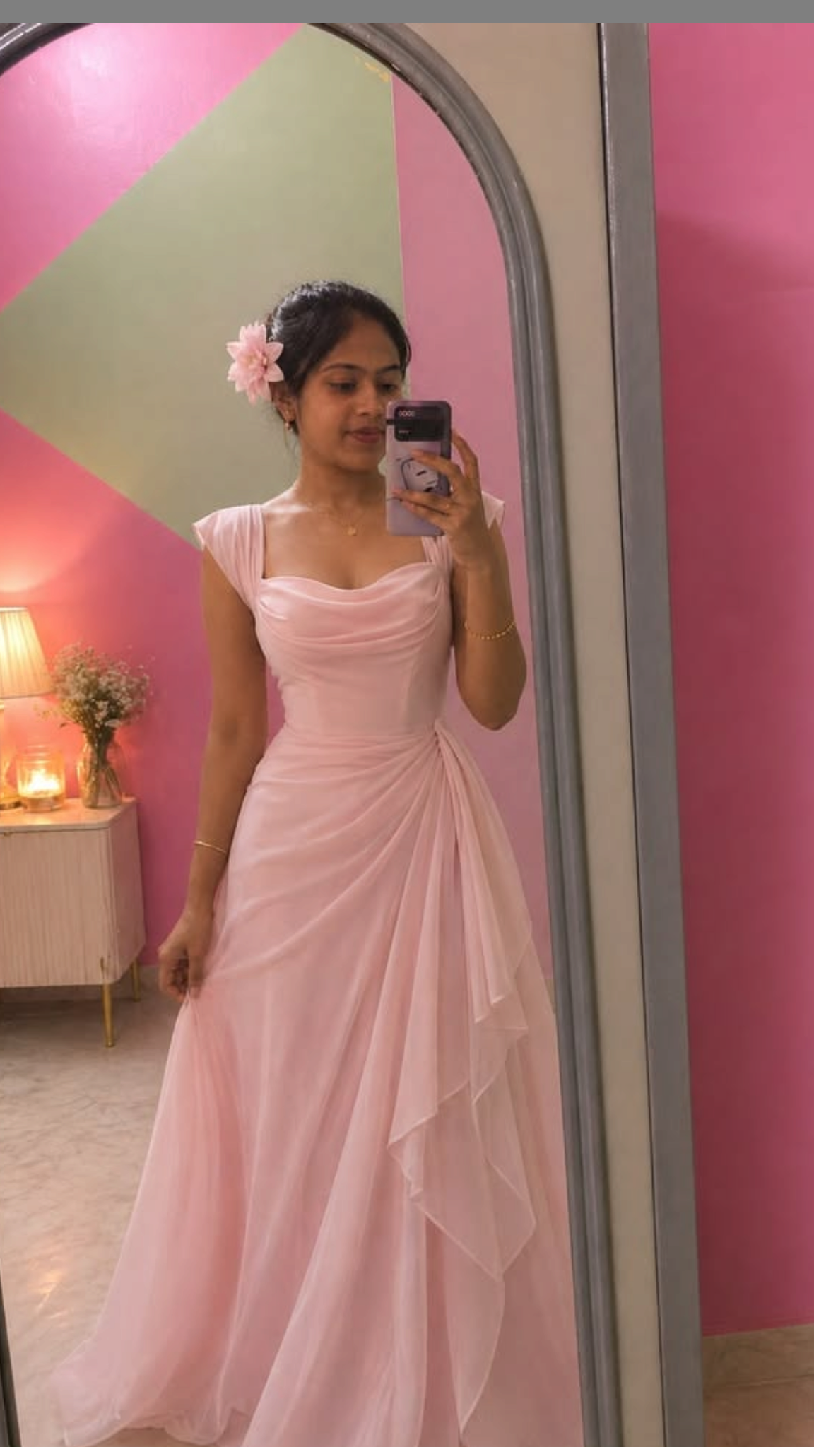 Pink Prom Dress Inspo Floor Length Formal Gown for Women Graduation Party RB9474