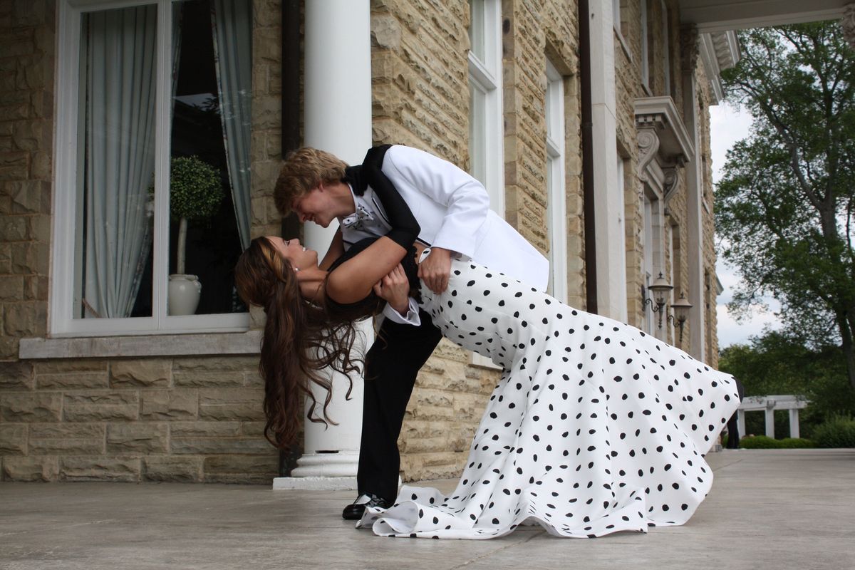 Charming Black Tops Polka Dots Mermaid Formal Prom Dresses With Lace 18th Birthday Outfits AB2311