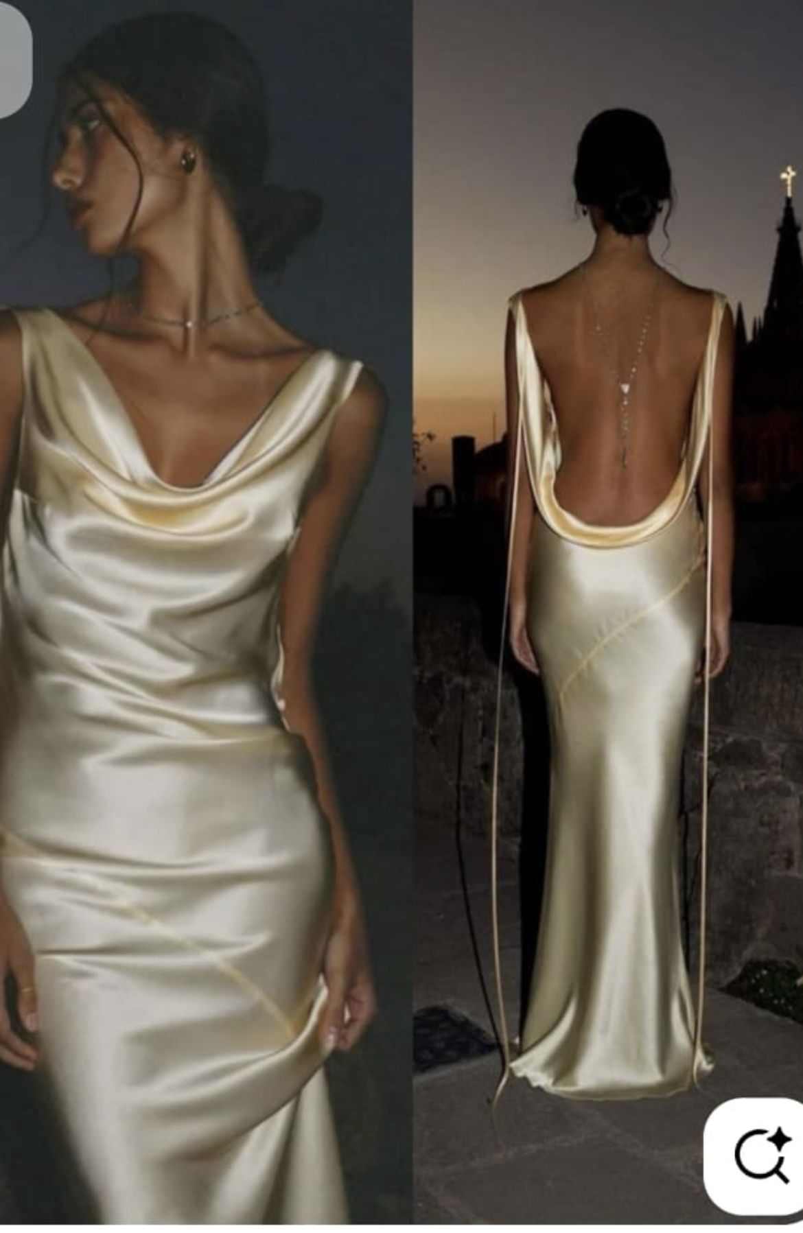 Cheap Mermaid V Neck Yellow Silky Satin Long Formal Fancy Prom Evening Dress Dinner Outfits Classy Party Gowns AB2027