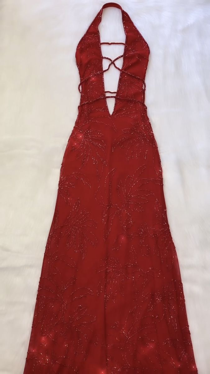 Exquisite A Line Halter Red Sequin Backless Long Prom Dresses Formal Party Dress Prom Gown AB1178