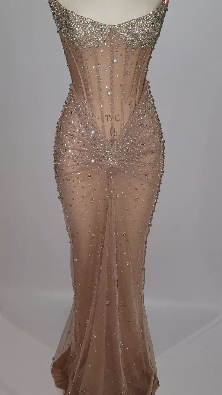 New Arrive Elegant Champagne Long Party Dress Prom Dresses Mermaid Bodycon For Women N4071