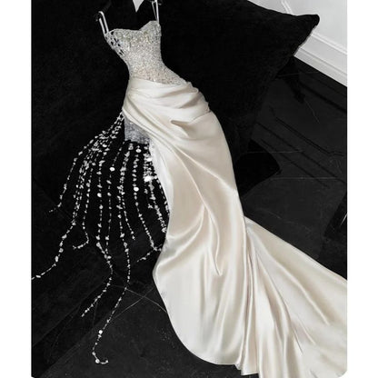 Sweetheart Wedding Dresses Bridal Gown Sparkly Beading 20th Birthday Outfits For Teens AB2001