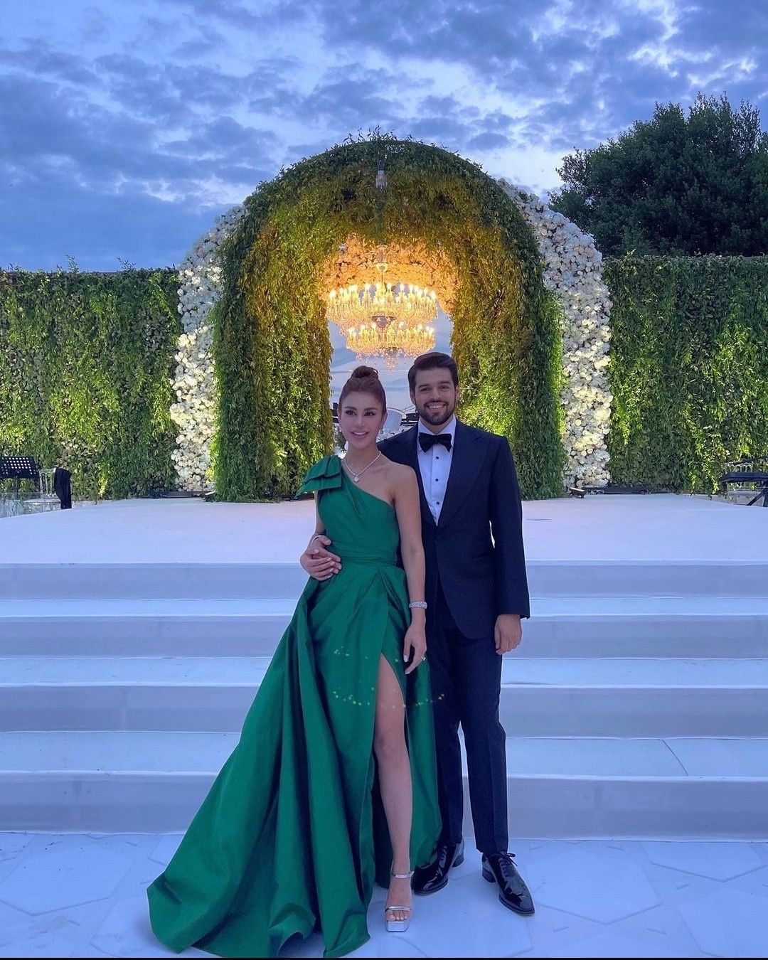 Classy Mermaid One Shoulder Dark Green With Ruffle Prom Dresses Wedding Guest Dress 20th Birthday Outfits N115